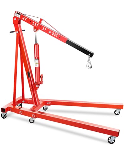 2 Ton Hydraulic Engine Hoist Crane with Folding Frame