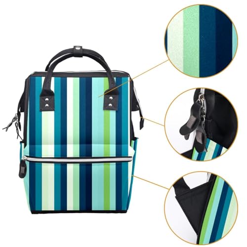 Sac à dos d'excellence au design exclusif dégradé bleu géométrique