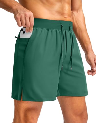 Image of Soothfeel Men's Running Shorts with Zipper Pockets 9 inch / 7 inch / 5 inch Quick Dry Eight Basketball Gym Workout Athletic Shorts