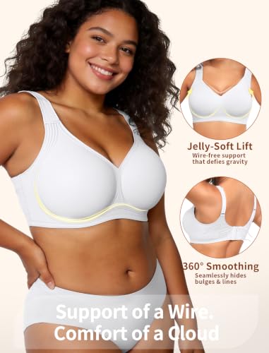 Image of Jelly Push Up Bra for Women Wireless Comfortable Seamless Full Coverage Bra | Supportive, No Underwire, Wide Strap, With Padded, Soft, Breathable, Back Fat Smoothing, Everyday Bra