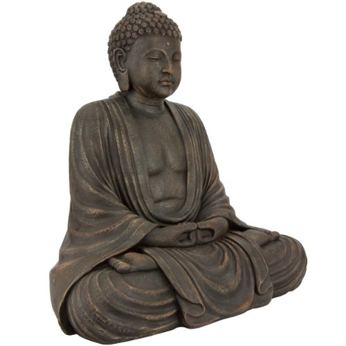 Estatua Japonesa de Buda Sentado 2.5 ft miniatura 2