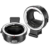 JINTU EF-NEX II - Adaptador de objetivo automático para Canon EOS EF EF-S a Sony E-Mount cámara sin espejo A7 A7R A7S II III A9 3/3N/5N/5R NEX 6 NEX7 A6000 A6100 A6300 A6400 A6500 A6600