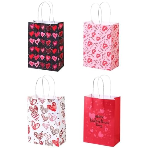 4pcs Luxury Valentines Day Gift Bags Cover