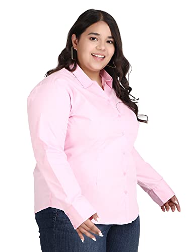 Image of Blue Ronin Full Sleeve Stylish Western Official Formal Shirts for Women Regular Fit Plus Size