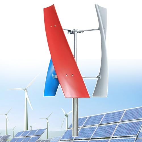DFEDHF 6000W Wind Turbine Generator, Low Noise, Efficient Low Wind Speed Start, 12V/24V Windmill with Controller, Ideal for Home Renewable Energy Solutions (12v)