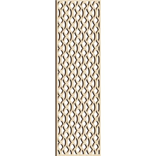 Image of Resort Decorative Pierced Fretwork Wood Wall Panels, 17 3 /8 inchW x 44 3 /8 inchH x 3 /8 inchT, Birch