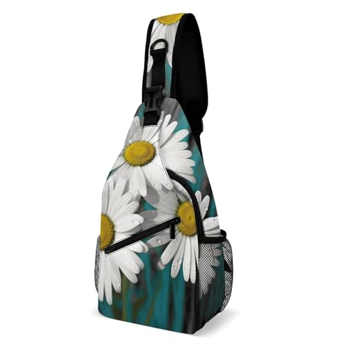 Morrales tipo sling Daisy Flowers para día y trekking