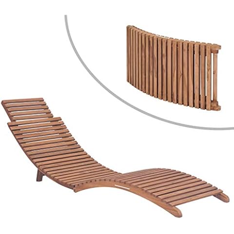 vidaXL Ergonomic Sunlounger with Adjustable Backrest Cover