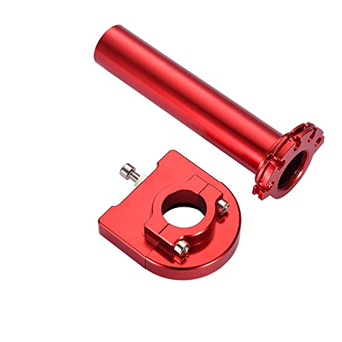 Poignée d'accélérateur universelle 7/8'' rouge GOOFIT avec levier de serrage pour motocross