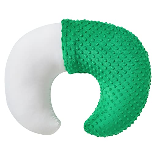 Image of Nursing Pillow and Positioner with Cover for Breastfeeding and Bottle Feeding, Propping Baby, Tummy Time, Baby Sitting Support, Awake-Time Support (Fern Green, 22" x 17.7" x 5.9")
