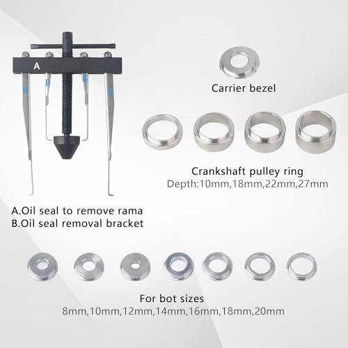DAYUAN Universal Camshaft Crankshaft Crank Seal Remover Installer Removal Tool Puller Set - Image 4