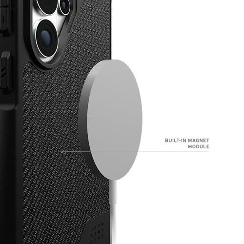 Image of Urban Armor Gear UAG Designed for Galaxy S26 Ultra 5G Case, Metropolis LT - Compatible with Magnetic Charging Impact-Resistant Rugged Military Drop Tested Protective Cover - Kevlar Black