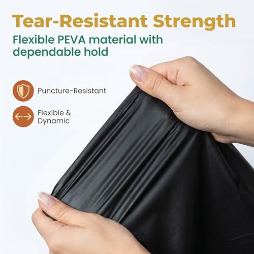 Image of Plastic Table Cloth Disposable, 5 Packs Disposable Tablecloth 54 X 108 Inch Black Plastic Tablecloth for Rectangle Tables Tougher PEVA Table Cover for Party Decorations Picnic Dining Birthday