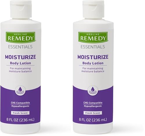 Image of Medline Soothe & Cool Moisturizing Body Lotion, 8-oz Flip-Top Bottle, Scented, 1 Count (Pack of 2)