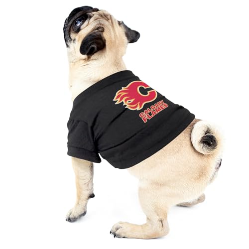 Littlearth Unisex-Erwachsene Pet NHL Haustier-T-Shirt, Team-Farbe, M (Neck: 13\, Girth: 15\-20\, Back: 12\)