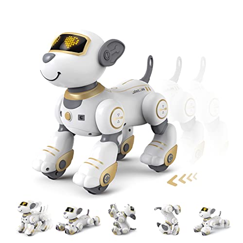Fuuy Robot Dog That Acts Like A Real Dog，Interactive Robot Pet Follow Me Robotics Toys Intelligent Robo Dog Programmable Sing And Dance Design Remote Control Dog For Kids Ages 4-7 Birthday Gifts Kids #TOP2