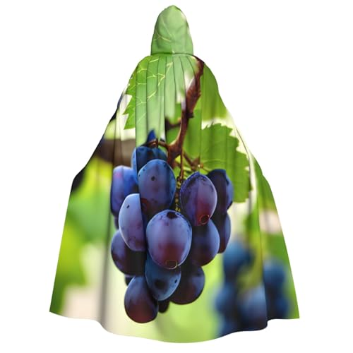 Cape de vampire unisexe motif raisin pour costume Halloween rapide et complet