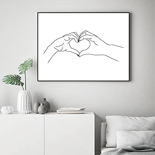 Art mural mignon affiche simple pour habiller facilement un grand mur de salon