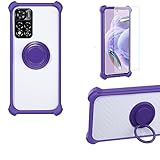 Case for Mobicel VX20 PRO Case Compatible with Mobicel VX20 PRO Phone Case Cover [with Tempered Glass Screen Protector][Hard PC + Soft Silicone][Ring Support] CSKB-ZI