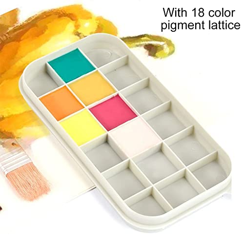 Image of Bibabala Oil Paint Brush Cleaner with Paint Palette Tray, Paint Cups with Lids, Paint Brush Holder, Multifunction Painting Brush Basin Holder and Organizer for Painting Brush Cleaning(Grey)