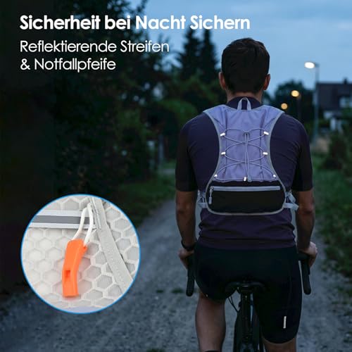 Sac à dos d'hydratation trail et running avec gourde intégrée