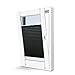 Produktbild KINLO Plissee Jalousien Rollos für Fenster ohne Bohren verdunkelung Easyfix klemmträger verspannt 120x130cm schwarz Verdunkelungsrollo Klemmfix sonnenschutz für Fenster & Tür