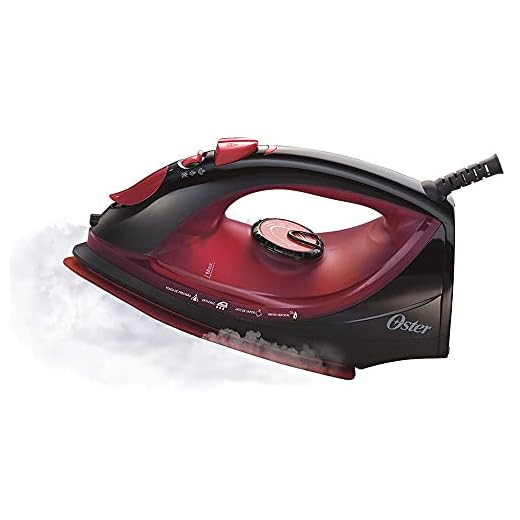 Ferro de Passar a Vapor Cerâmica, Preto, 110v, Oster