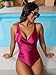 KAPERF One Piece Swimsuit for Women, Fashion Swimwear Swim Suits, Women's Beachwear Bathing Suit Bikini Set for Woman Girls Purple