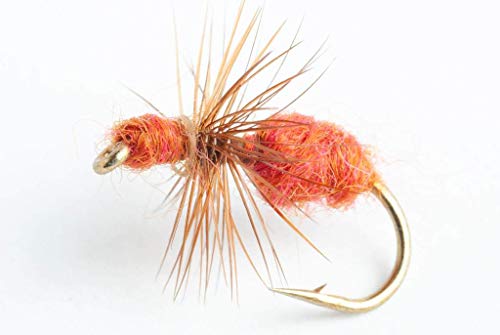 Blue Wing Olive Fur Ant Dry Fly, 6-Pack (Cinnamon, #10)