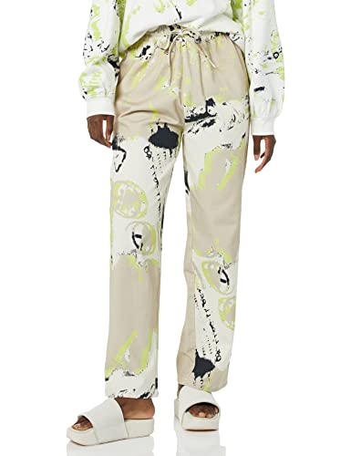rare/self Pantalón de Sarga para Todos los Géneros sin Cierre y con Pierna Ancha, Estampado Abstracto Hummus, 4 Cover