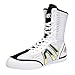 Willsky Boxstiefel Erwachsenen Kinder Indoor Fitness Boot Wohnung Griffige Atmungsaktiv Squat Gewichtheben Wrestling -Turnschuhe,Weiß,45 EU