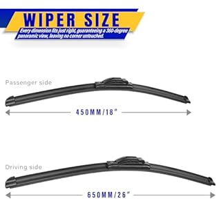 26" 18" Front Windshield Wiper blades Replacement for Honda Civic 2016-2021,Accord 2003-2007,HR-V HRV 2016-2022,Premium All-Season Replacement Automotive Windshield Wipers