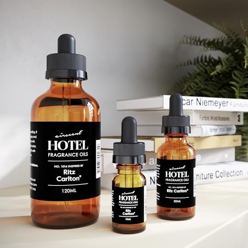Hotel Diffuser Oil Inspired by The Ritz Carlton - No. 1014 - AirScent Essential Oil Blend - 10 mL, 0.34 fl oz Fragrance Oil Dropper Bottle for Aromatherapy Diffusers - Ritz Carlton Scent Diffuser Oil