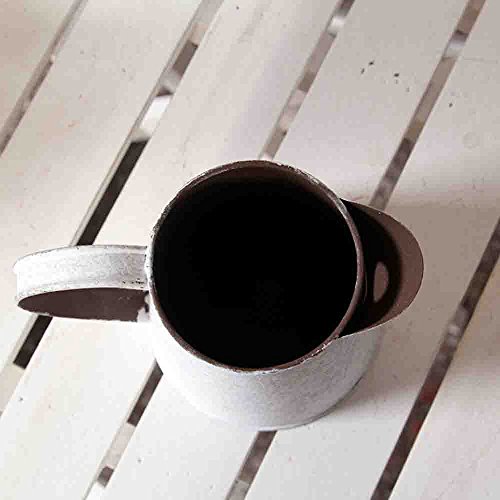 Weiduofun French Style Rustic White Shabby Chic Mini Metal Pitcher Vase Primitive Jug Vase For Home Cafe Decor #TOP4