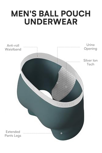 GOOTUCH Men's Odor Control Cotton Boxer Briefs, Moisture Wicking Sweat-Out Softer Underwear, Durable & Anti Chafe (2&4 pack)3