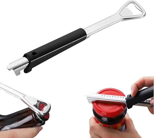 Can Opener Stainless Steel for Elderly – Easy Grip, Arthritis Friendly, Kitchen Jar Opener for Weak Hands