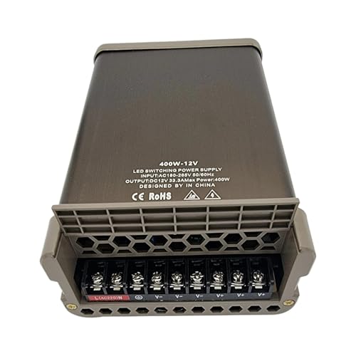 Transformateur LED DC 12V 400W 33.3A pour alimentation pilote