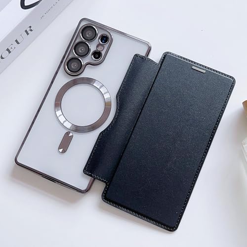 Étui pour Samsung S22 Plus avec fente pour carte et protection rabat magnétique