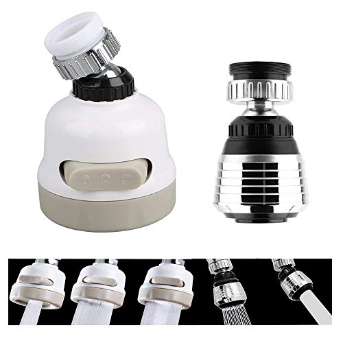 360 Degree Swivel Faucet Aerator Water Saving Kitchen Tap Head High Pressure Sink