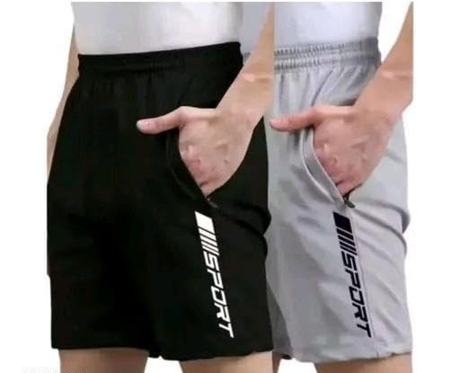 fayrouz Men Boys Soft Breathable Boxer Shorts for Gym Workout Running Fitness Sports Use Pack of 2 Black S-picture-43