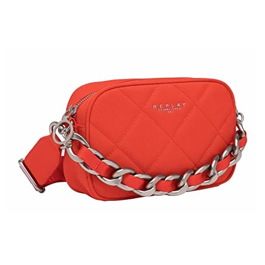REPLAY FW3406.000.A0343G, Bolso Mujer, Naranja (Salmon Orange 203), Talla única