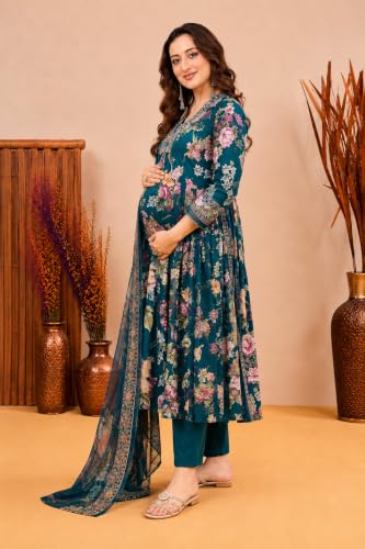Image of Jikonet Women's Maternity Kurti for Feeding Zippers (VJK)