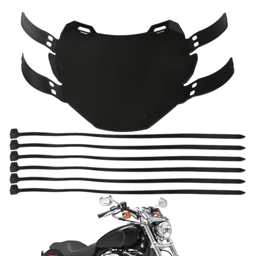 Support d'immatriculation de moto stable contre les vibrations avec sangles de montage mat