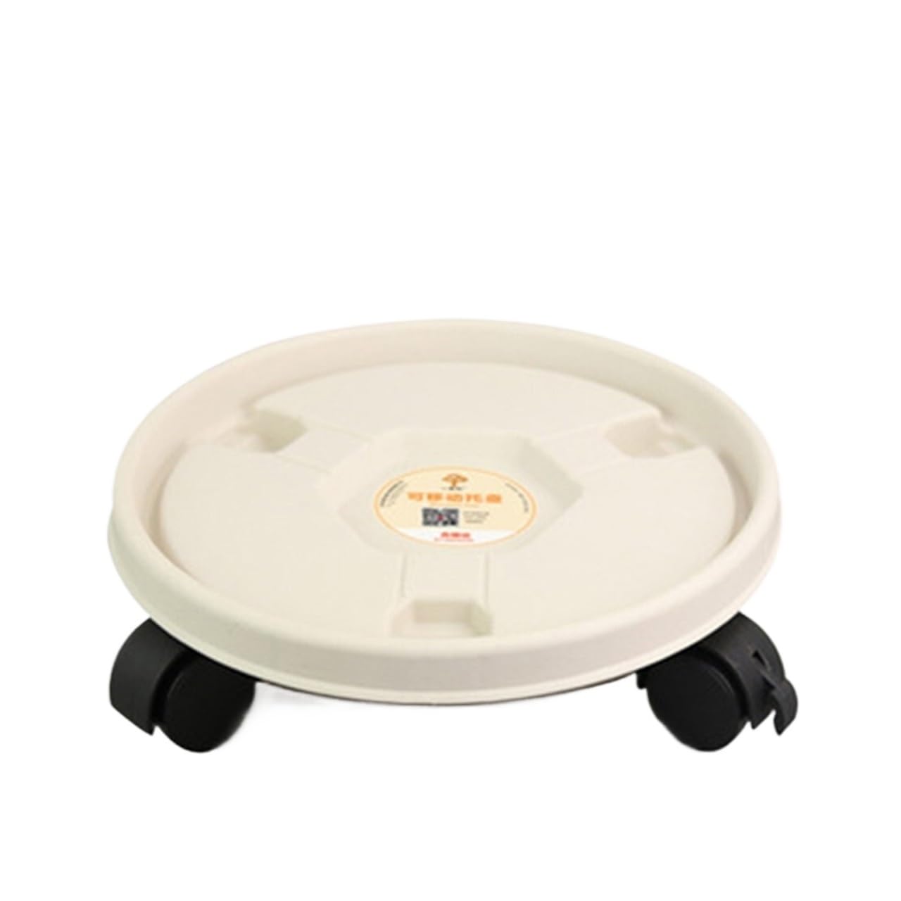 WEYIMVTO Mobile plant pot trays, Home Cottom Support Removable With Wheels Universal Plant Saucer Garden Supplies(White)