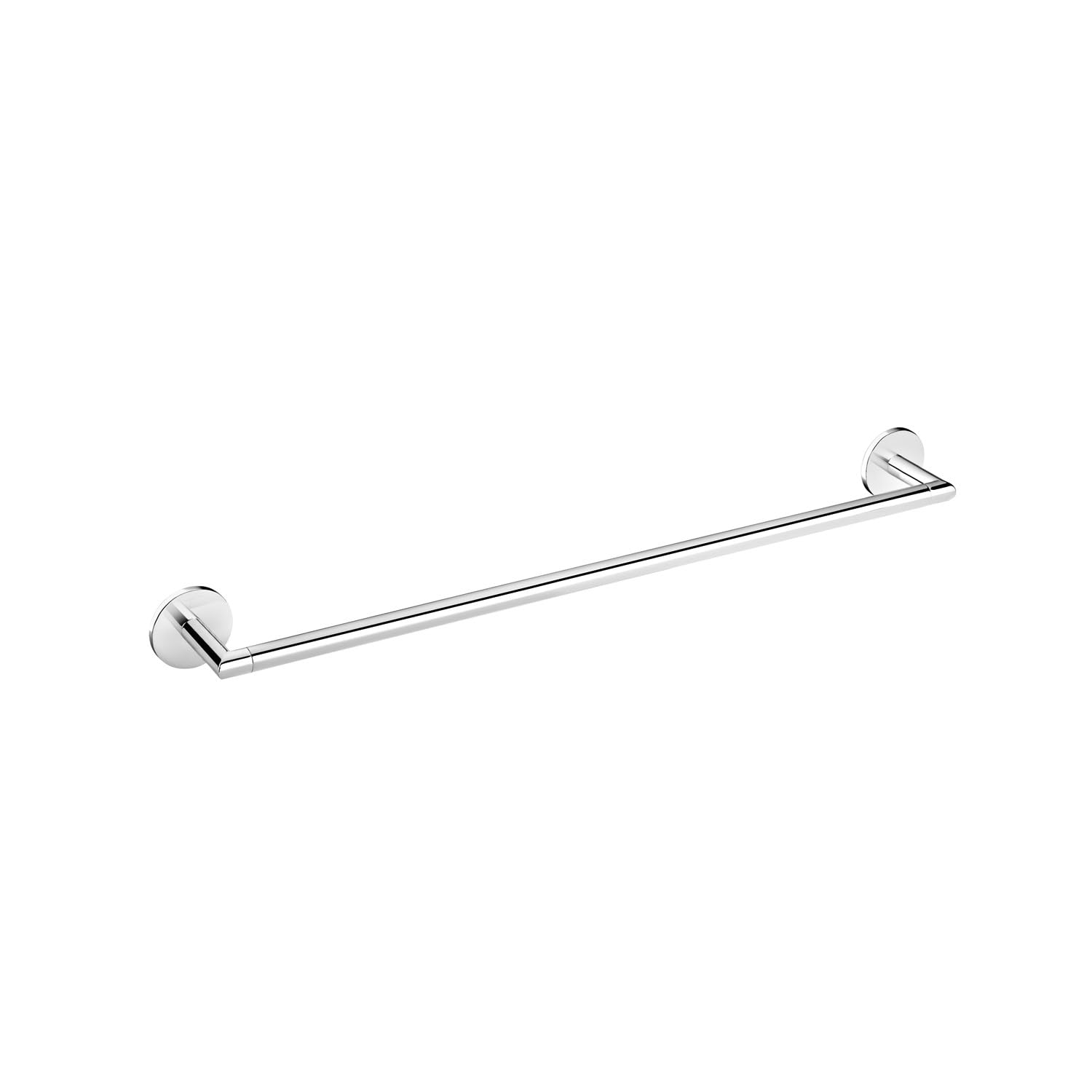 Bath+ by Cosmic Duo Round Toallero, Gamuza, Cromo, 45 cm