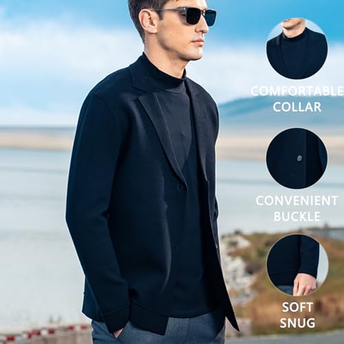 Men's Cardigan Wool Sweater Trend Cool Wool Sweater Men's Coat Spring and Autumn Knitted Sweater4