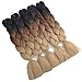 Extensiones de pelo sintético en trenza, largo de 61 cm, 6 unidades,...
