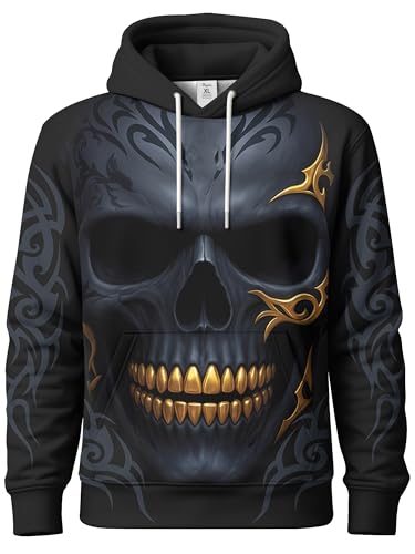 Image of PAGYMO Graphic Hoodies for Men Funny Novelty Pullover Hooded Sweatshirt | Funny 3D print, cool novelty design, colorful pattern, mens graphic pullover hoodie, sarcastic style, funky winter fashion