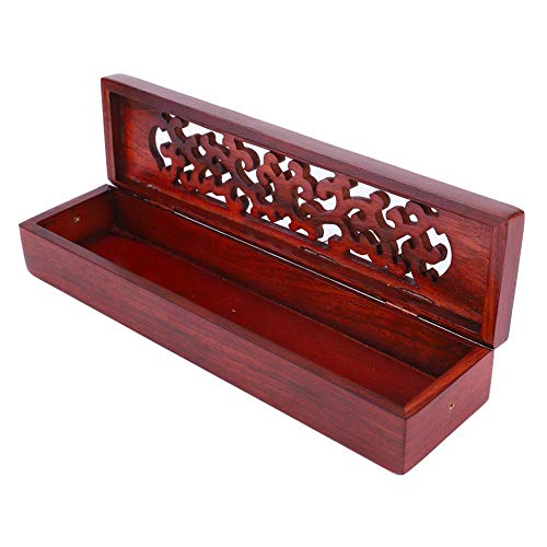 Wooden Coffin Incense Burner, 11In Vietnam Nanmu Joss Stick Holder Burner Storage Coffin Box Ash Catcher #TOP2