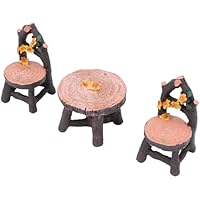 TIKATARER Mesa en Miniatura y 2 Sillas, Juego de Muebles de